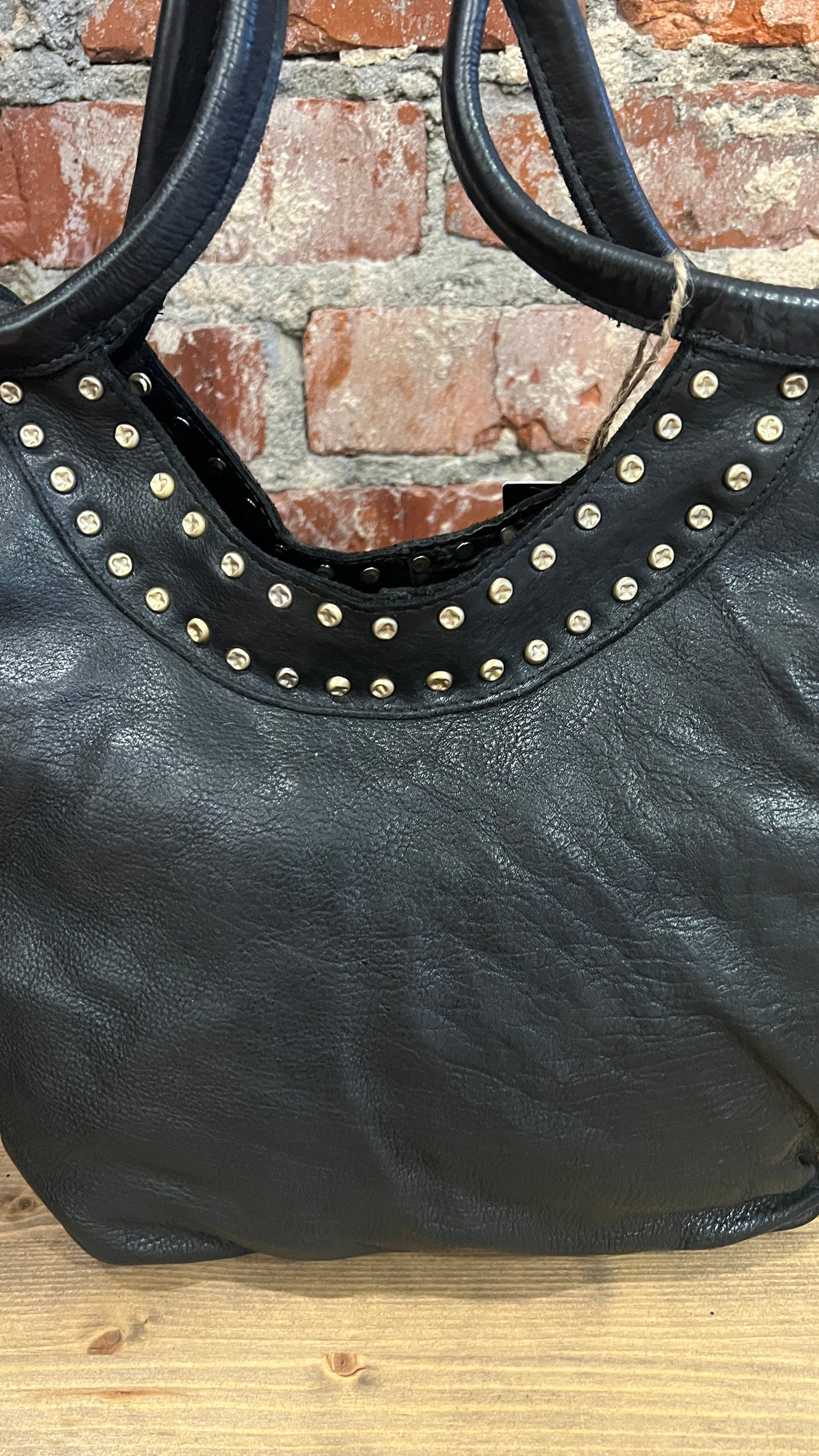 Sold Treesje Shoulder Leather Hobo Bag.